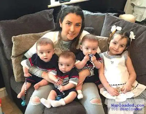 Photos: Woman gives birth to miracle identical triplets beating odds of 200million-to-one